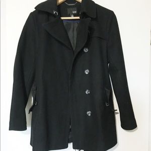 a.n.a a new approach black coat with belt size S